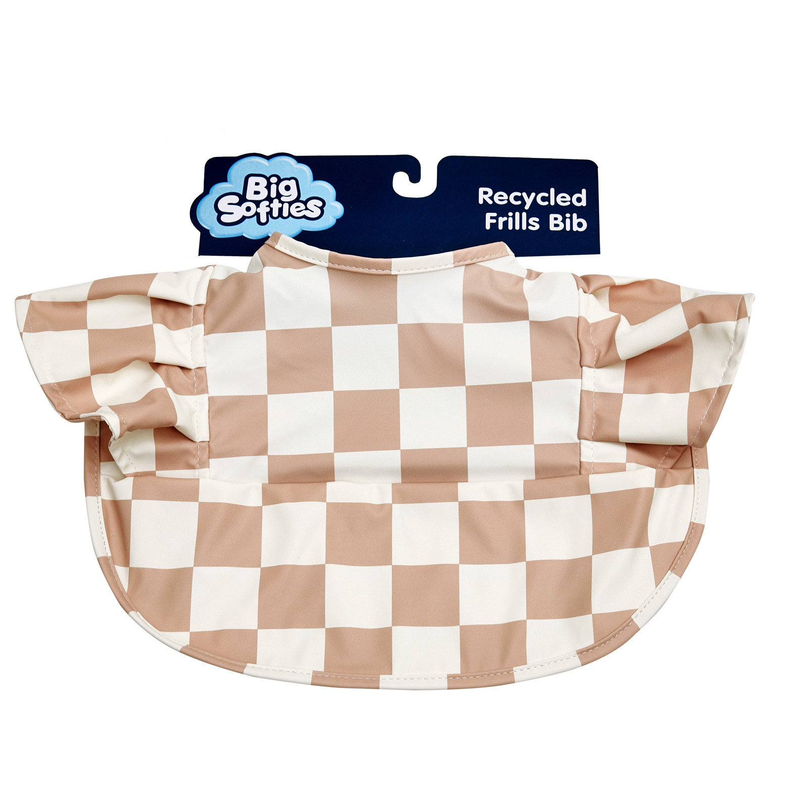 Big Softies Recycled Frill Bibs, Brown