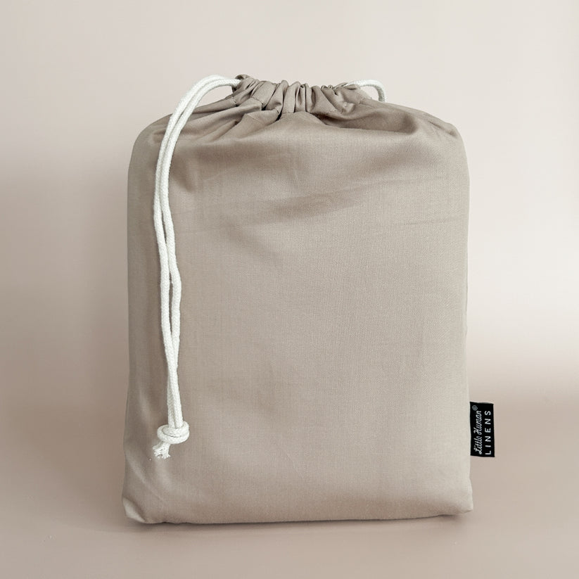 Little Human Linens Cot Waterproof Sheet, Mocha