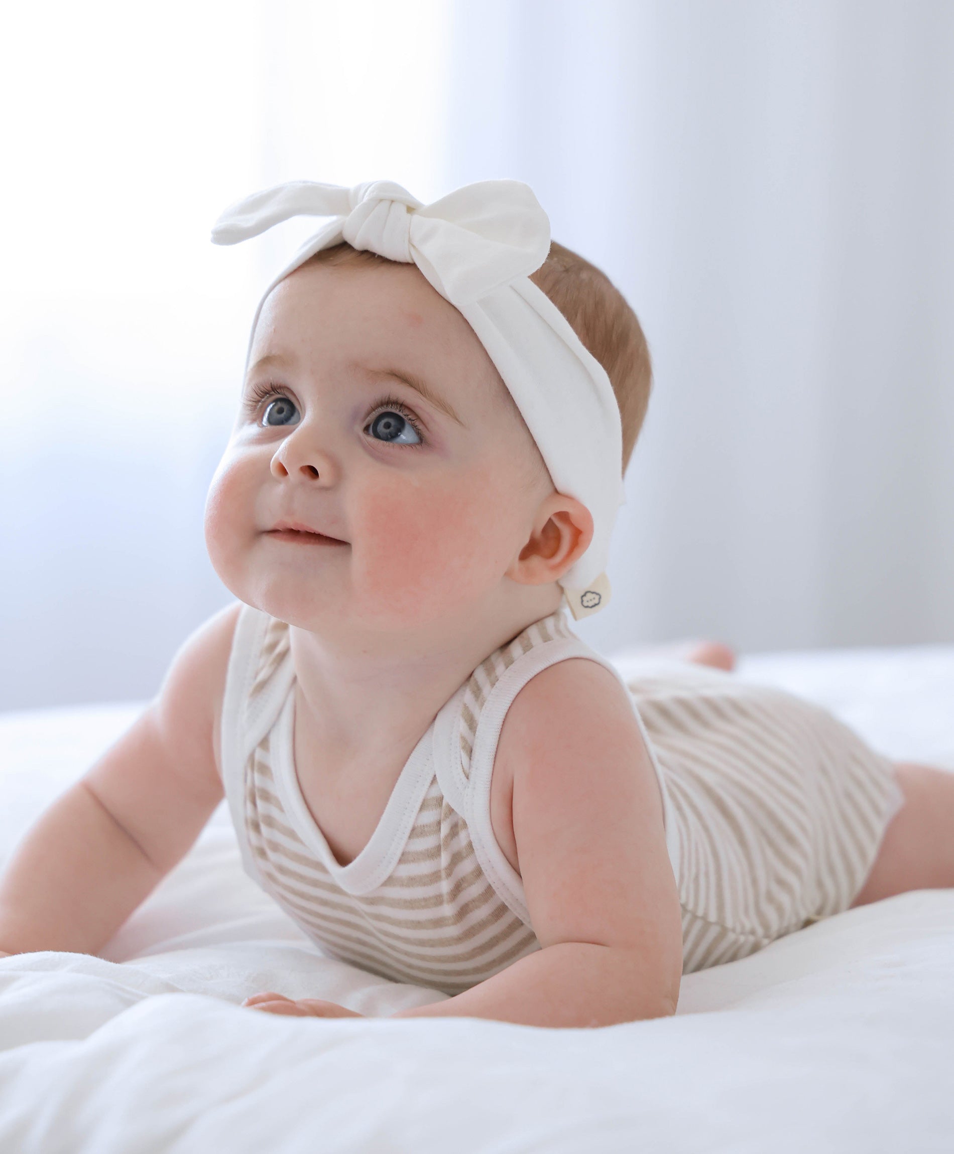 Lummi In Colour Headband White Baby Bunting AU