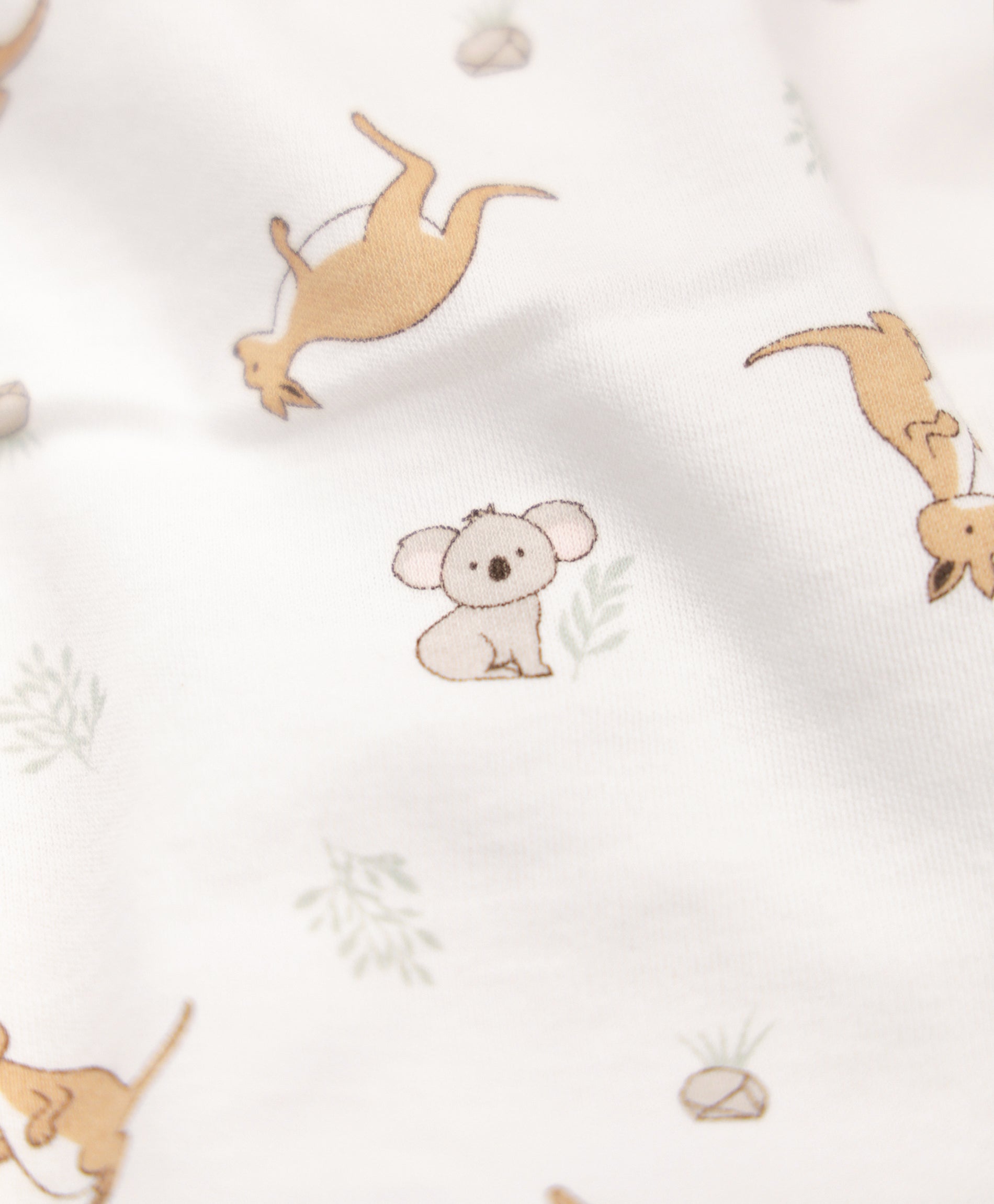 Lummi In Colour Cot Sheet - Kangaroo & koala