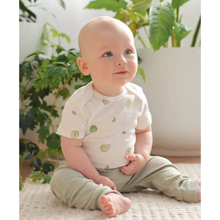 Lummi In Colour Short Sleeve Bodysuit - Avocados