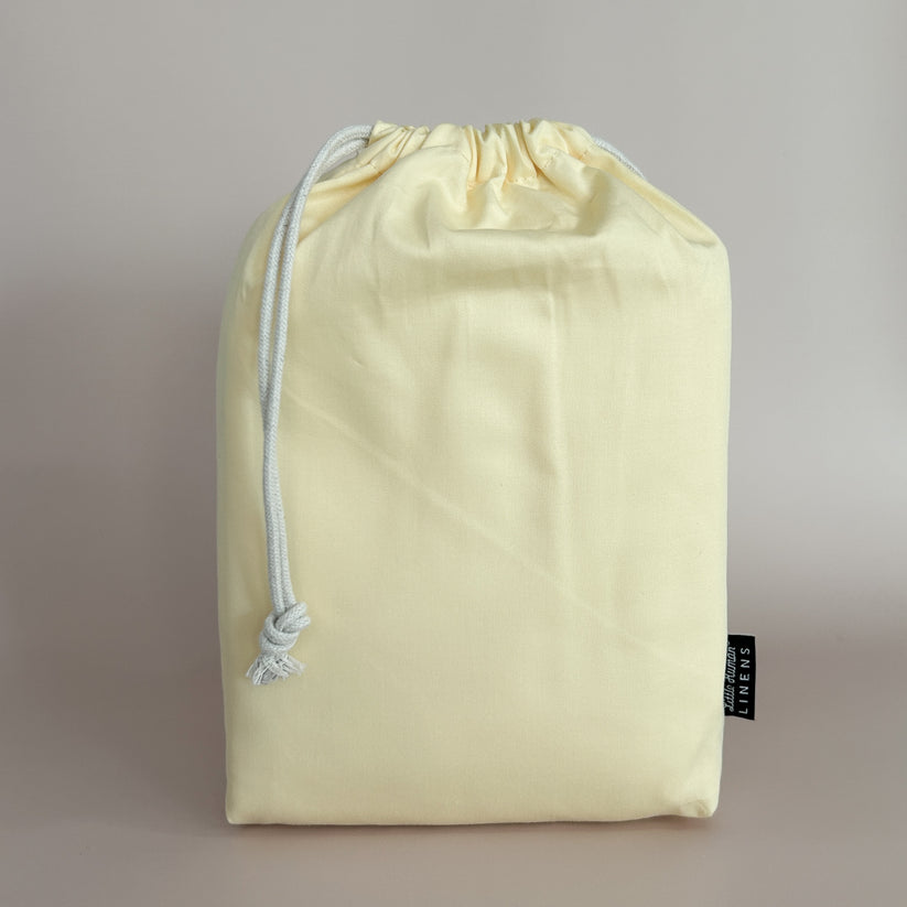 Little Human Linens Cot Waterproof Sheet, Limoncello