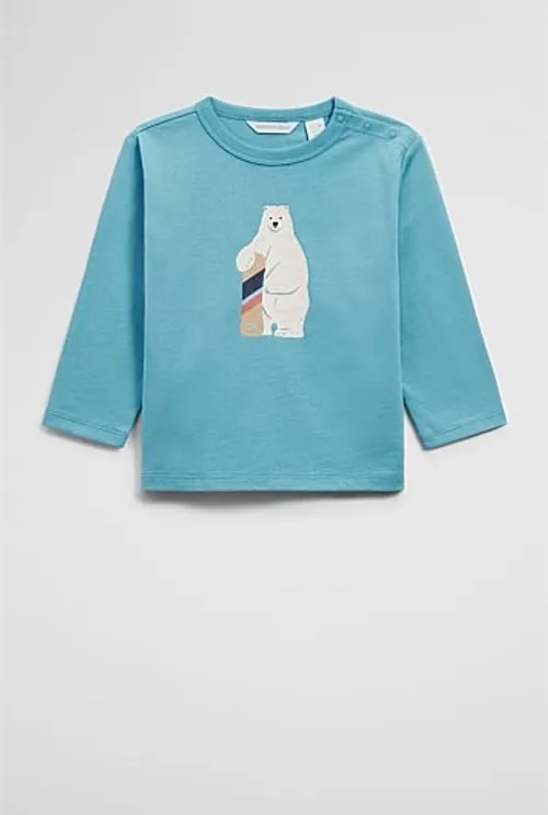 Country Road Baby Boy's Polar Bear Long Sleeve T-shirt Lagoon