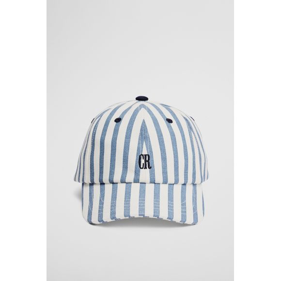 Country Road Girl's Stripe Logo Cap - Slate Blue