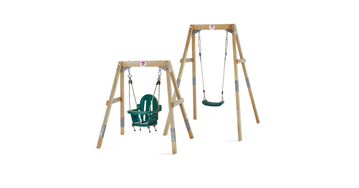 Plum Wooden Growing Plum Growing Swing Set Plum 2-in-1 Swing Set Very