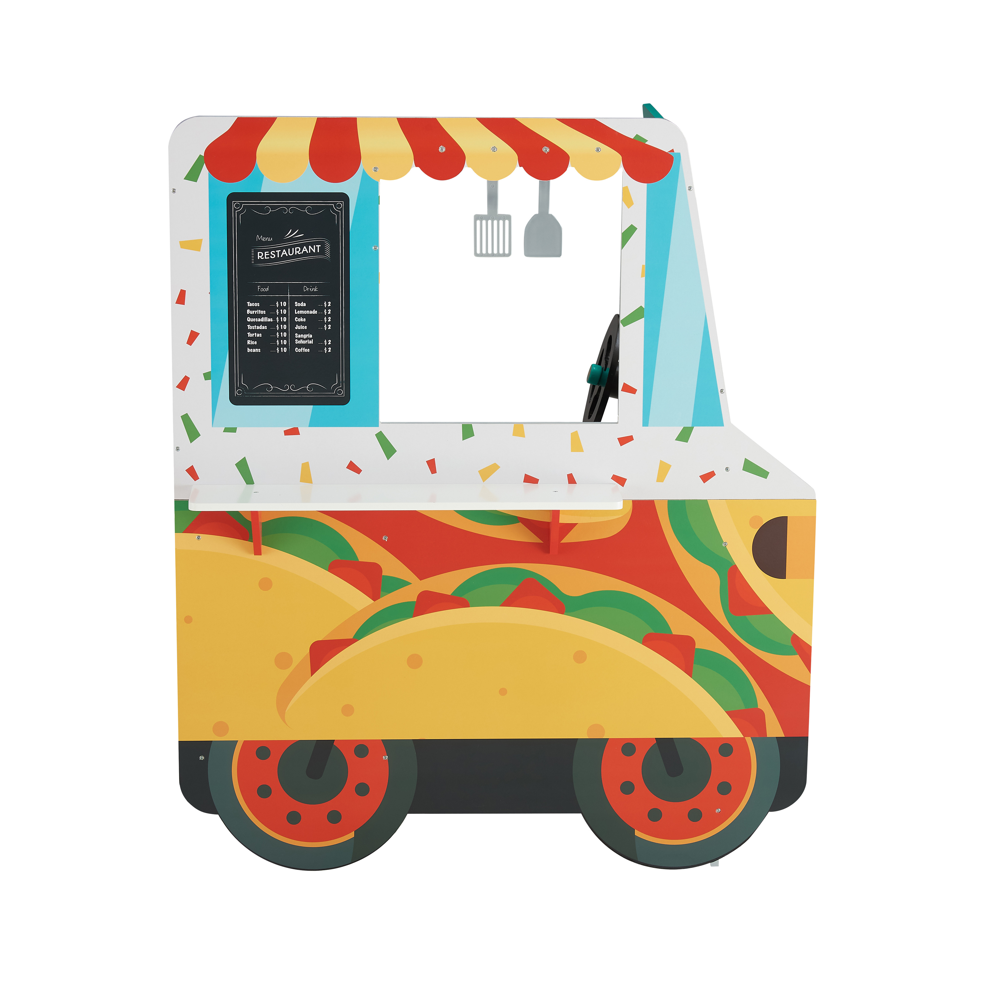 Teamson Kids My Little Helper Kids Play Taco Truck Playset