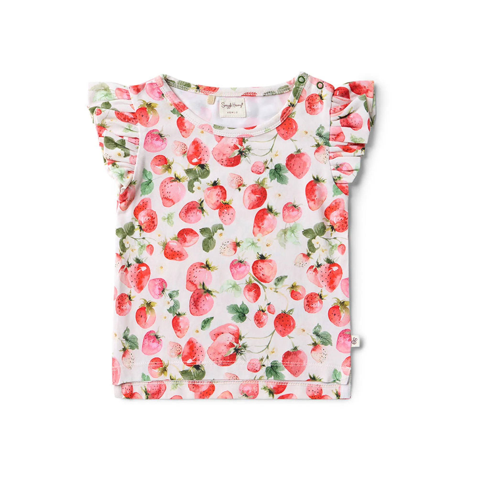Snuggle Hunny Strawberry T-Shirt with Frill