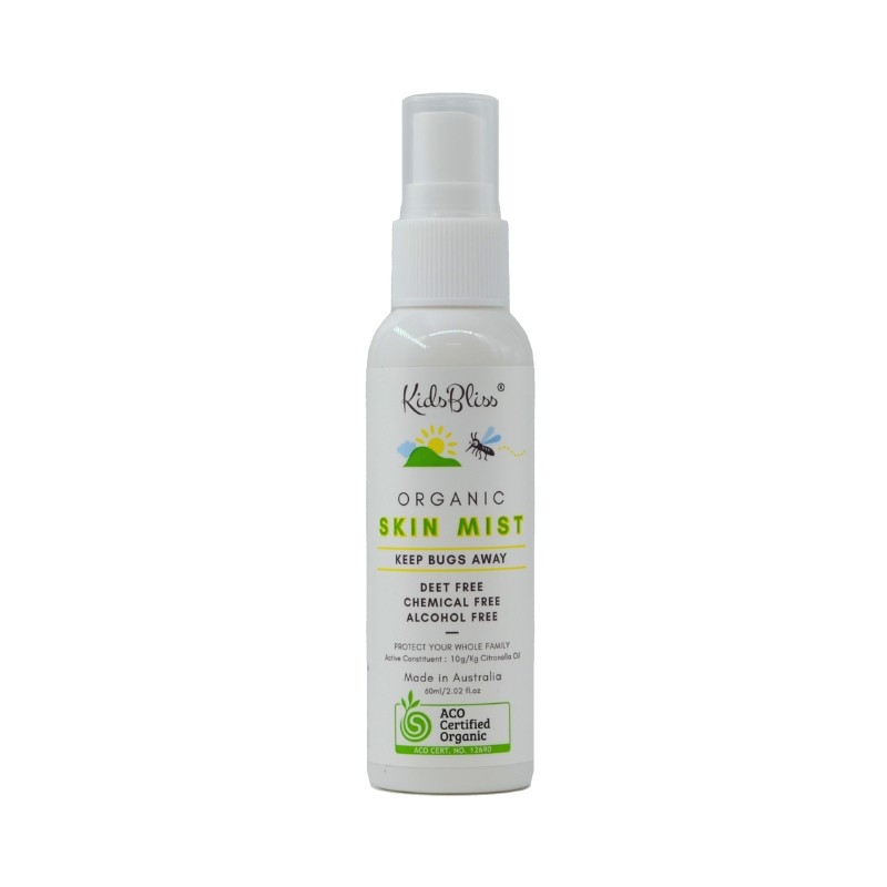 KidsBliss ACO Certified Organic Skin Mist Keep Bugs Away - 60ml