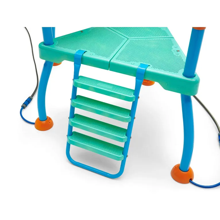 Plum Play AU Water Blaster Course Climbing Frame w/ 6ft Slide & Sprinklers - Blue