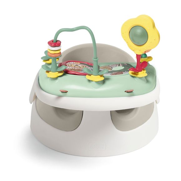 2pc Mamas & Papas Snug Floor Seat With Detachable Activity Tray Set Clay