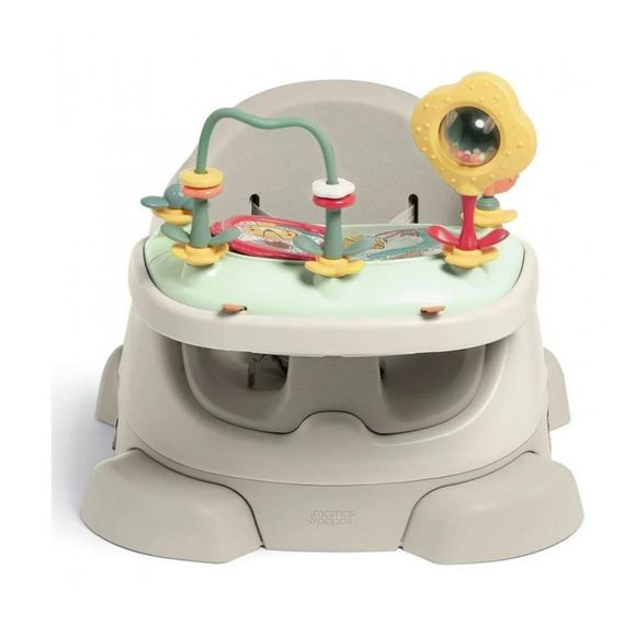 Mamas & Papas Bug 3-in-1 Floor Booster Seat Activity Tray 3-36M Pebble Grey