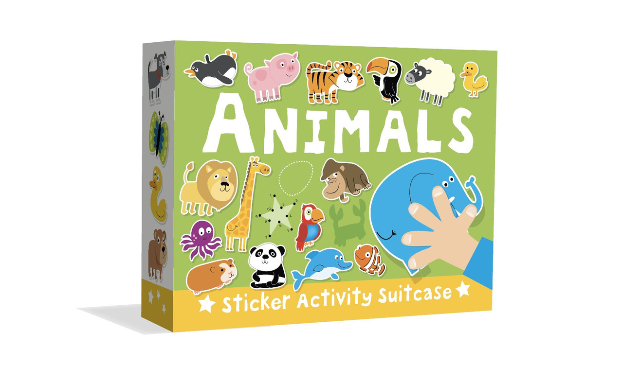 Really Decent Books Sticker Activity Suitcase, Animals