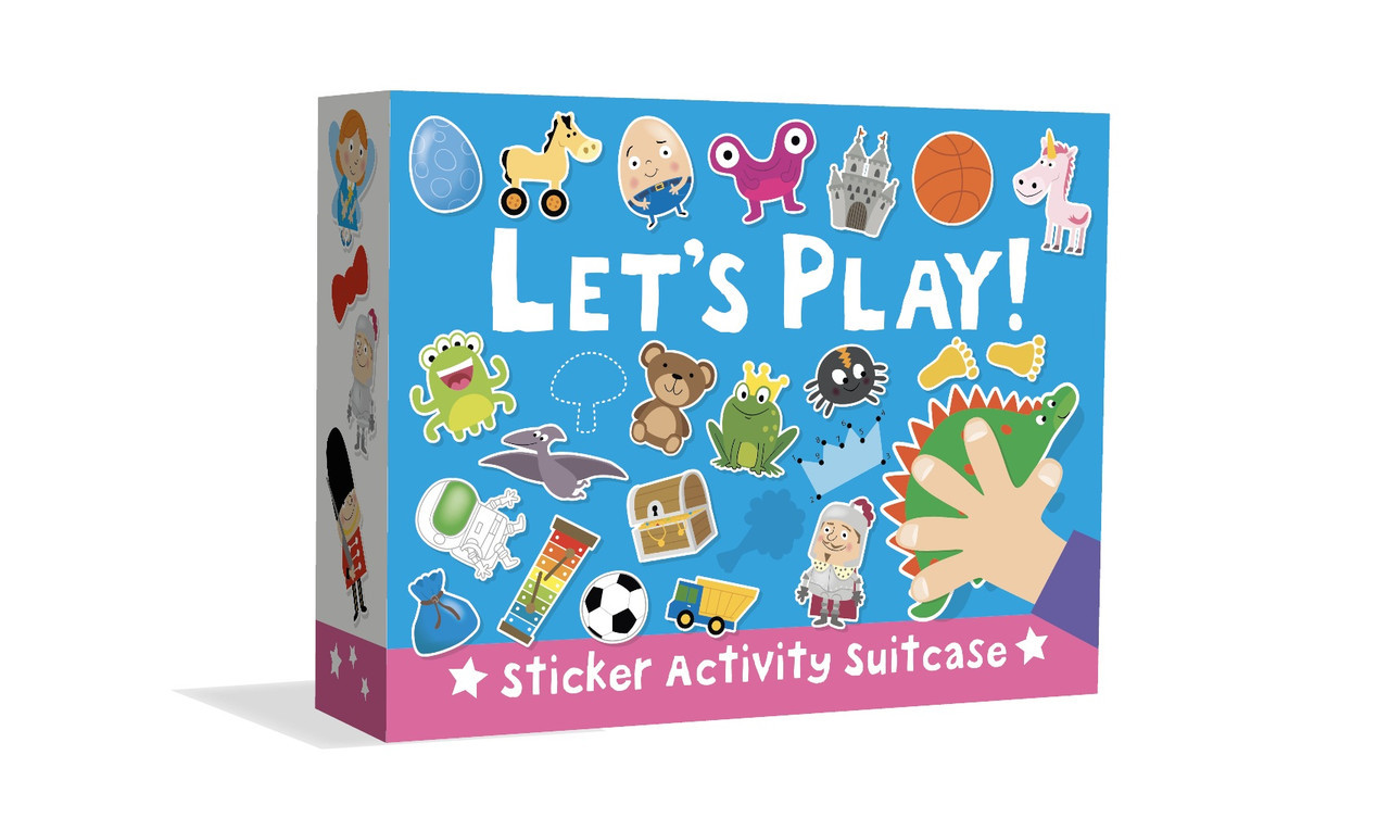 Really Decent Books Sticker Activity Suitcase - Let's Play