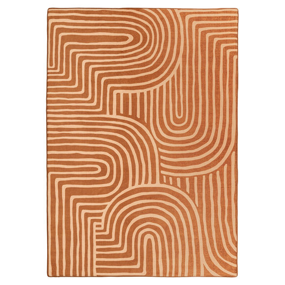 Miss Amara Alef Terracotta Abstract Rollie Pollie Playmat