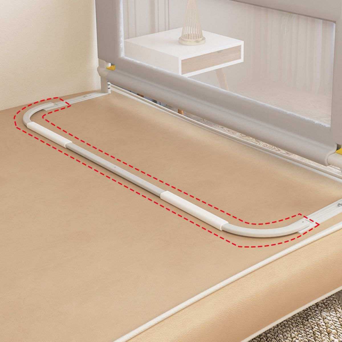 Toddly DreamGuard Set U-Bar Connector For Single Rails - 87.5 CM