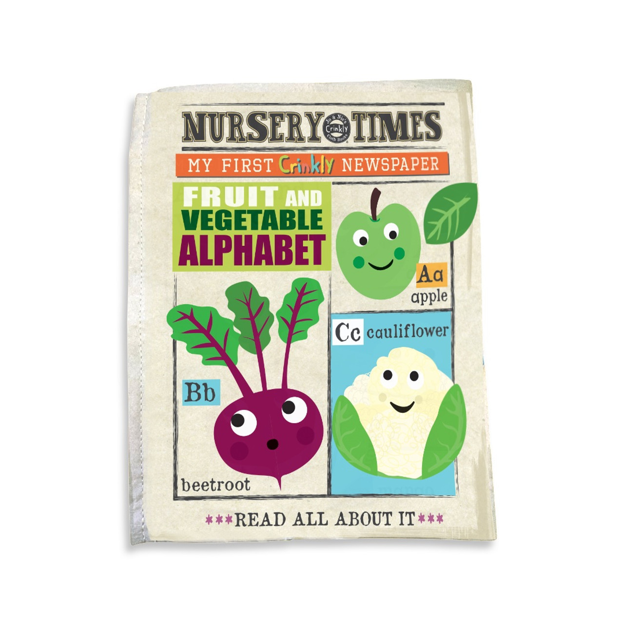 Jo & Nic's Crinkly Cloth Books, Fruit & Veg