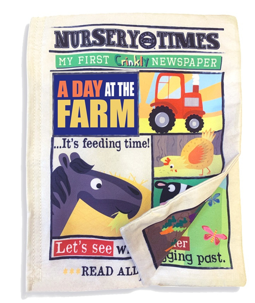 Jo & Nic's Crinkly Cloth Books, Farm Animals