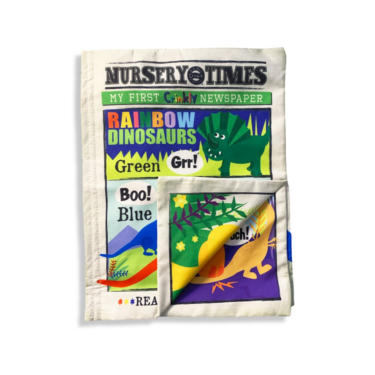 Jo & Nic's Crinkly Cloth Books, Rainbow Dinosaurs