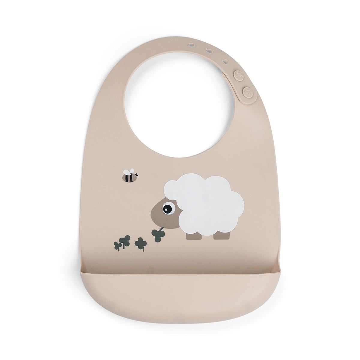Done by Deer Silicone Bib Sheepy, Sand