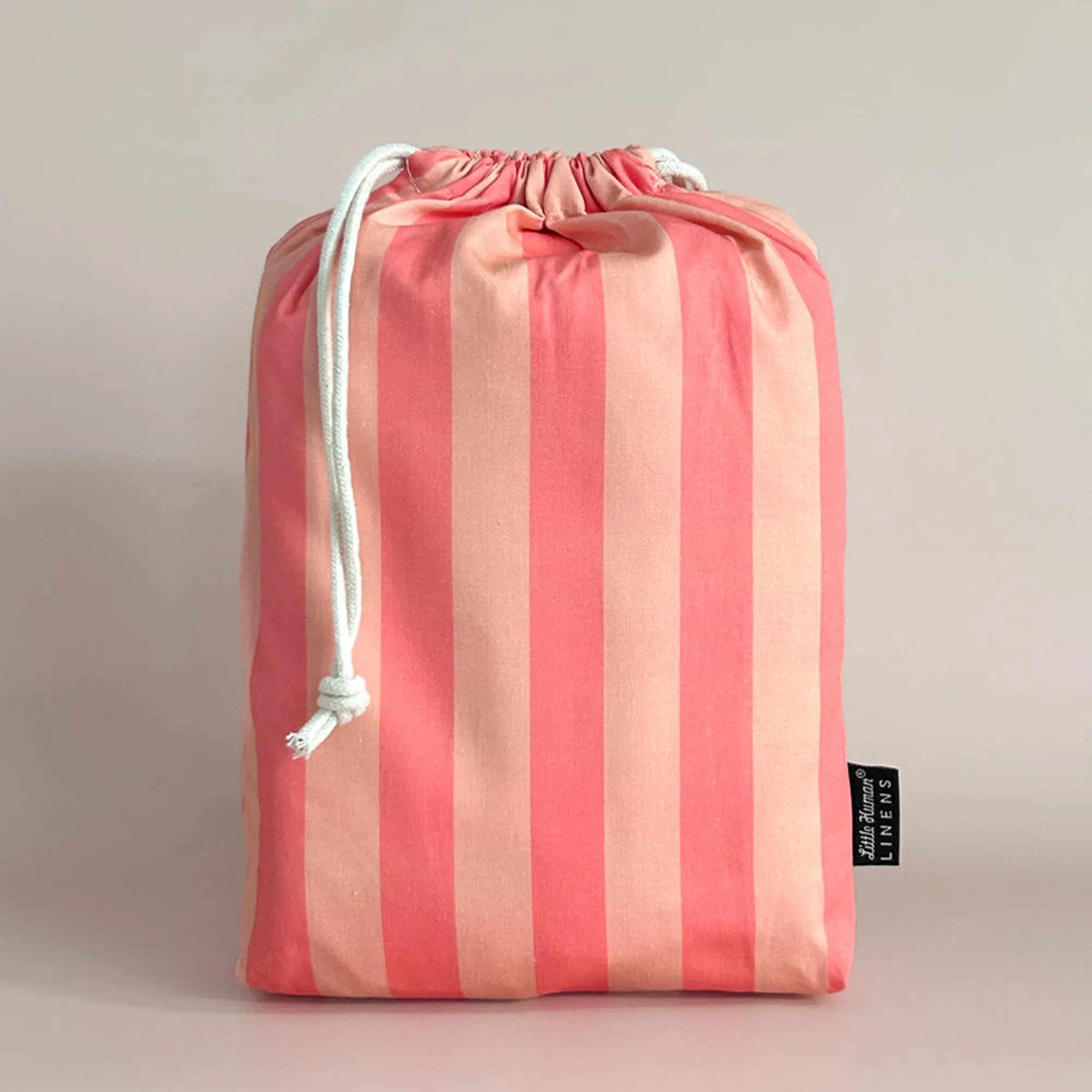 Little Human Linens Cot Waterproof Sheet - Peach Candy