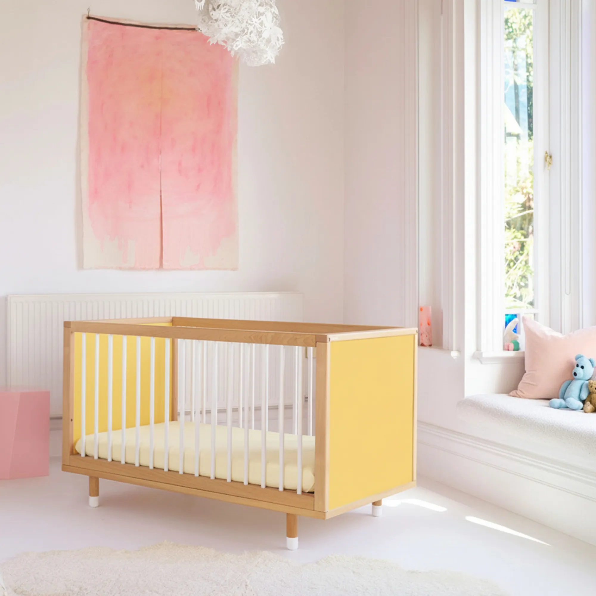 Bold Baby Yellow and Mint + DuoCore Mattress Bundle