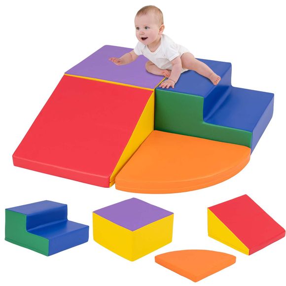 Baby Joy Large Soft Blocks Climber & Crawl Foam Playset - 4pcs