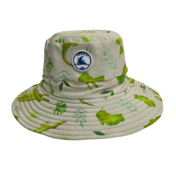 Little E & Co Reversible Child's Swim Hat - Crocodiles