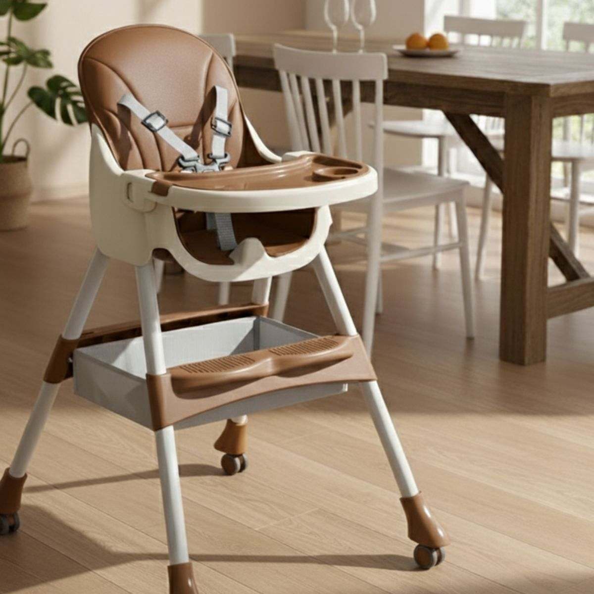 Toddly FlexiGrow 4-in-1 Baby Highchair, Mocha Brown