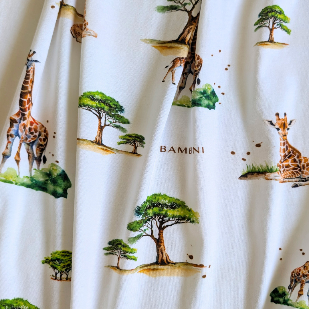 Bambini Prams African Safari Family Fitted Cot Sheet