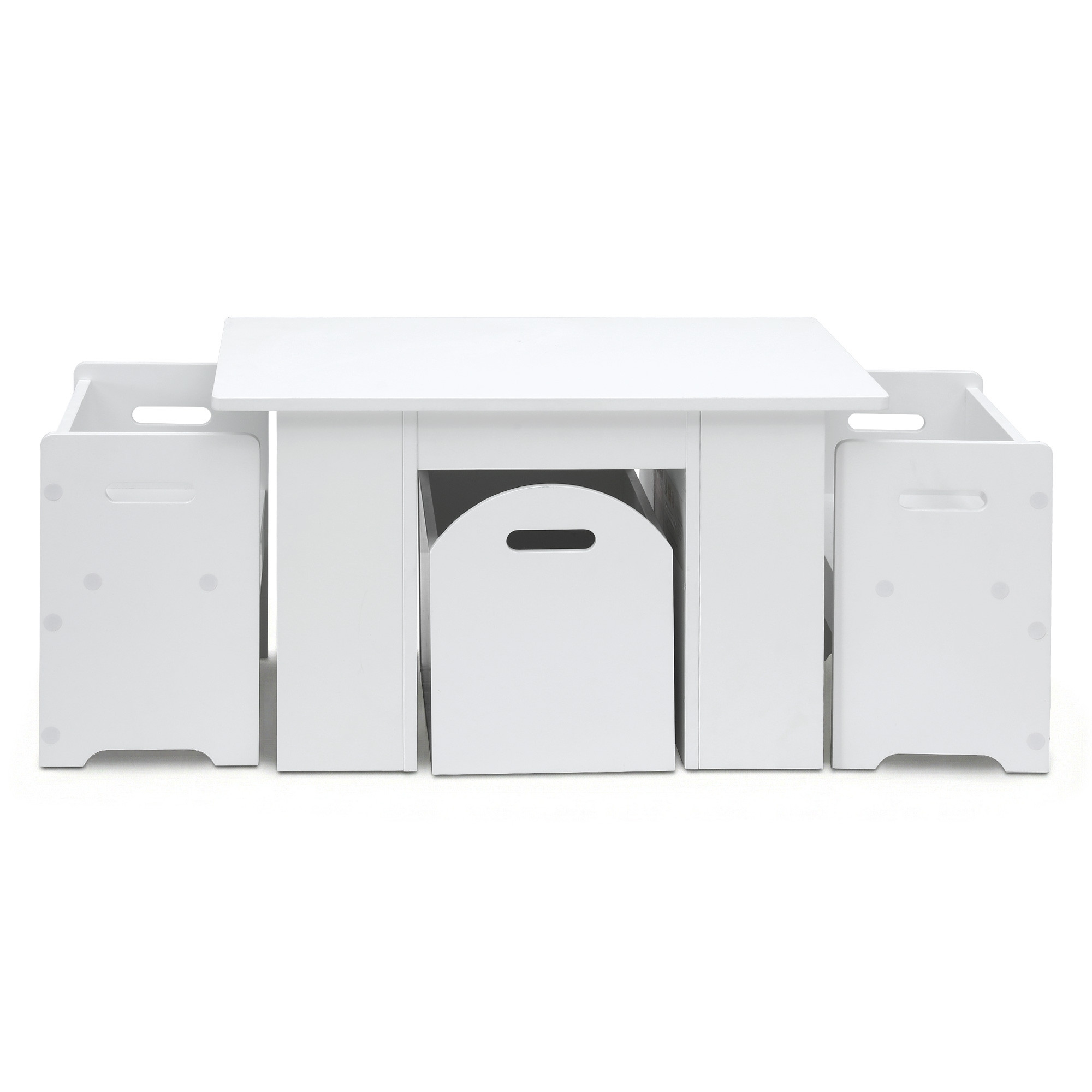 Keezi 3PCS Kids Table and Chairs Set with Storage