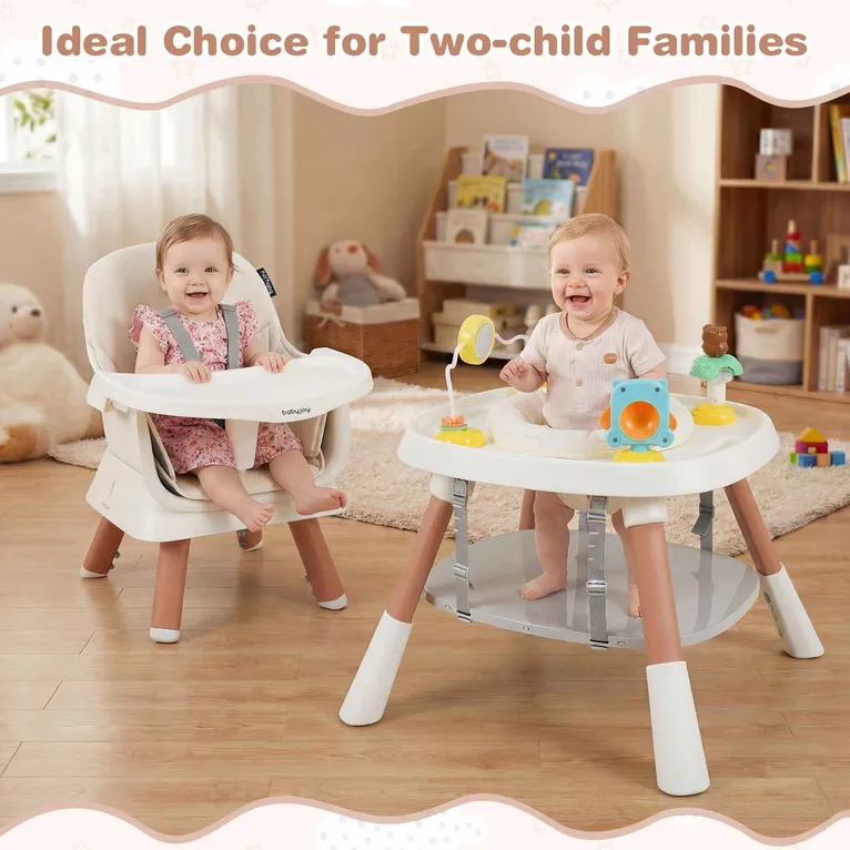 Baby Joy 15 in 1 Convertible Highchair Set - White