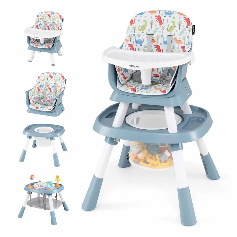 Baby Joy 15 in 1 Convertible Highchair Set - Blue