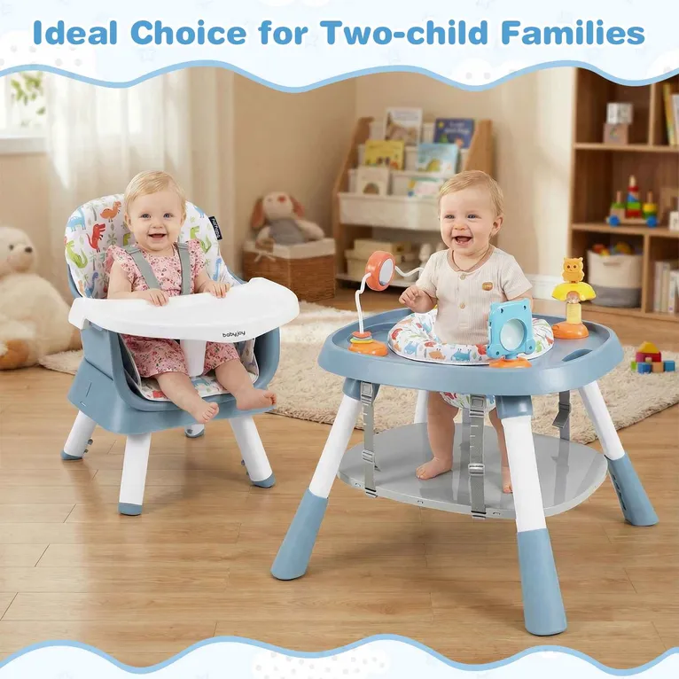 Baby Joy 15 in 1 Convertible Highchair Set - Blue