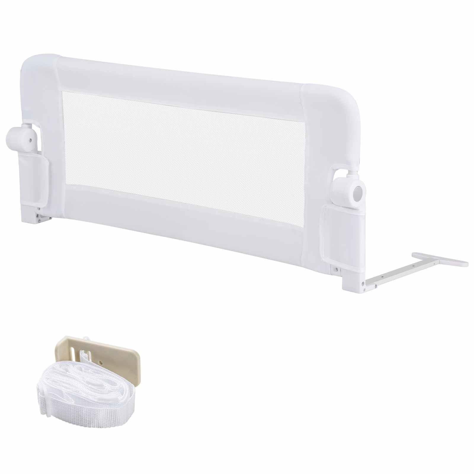 Baby Joy Foldable Baby Bed Rail with Y-shaped Strap
