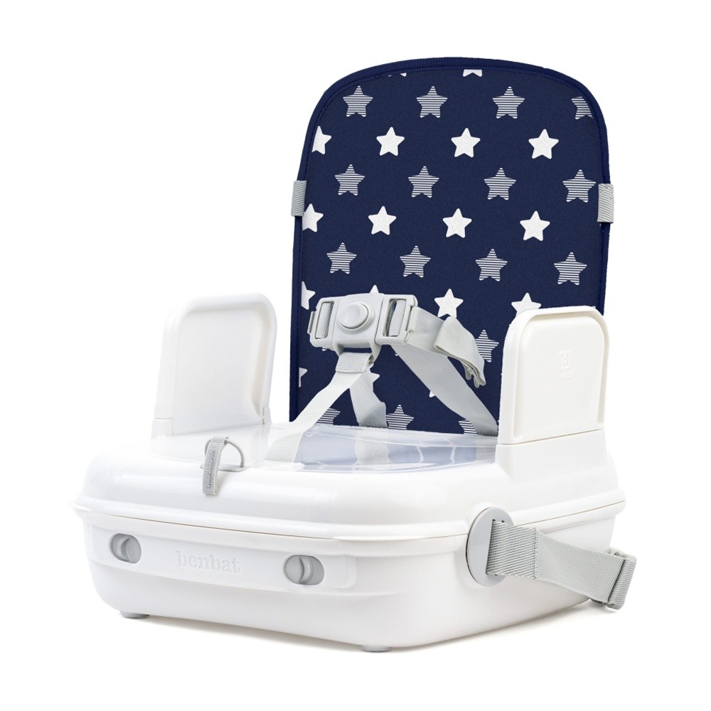 Benbat Yummi Go Baby/Toddler Portable Booster Seat with Travel Case, Blue Star