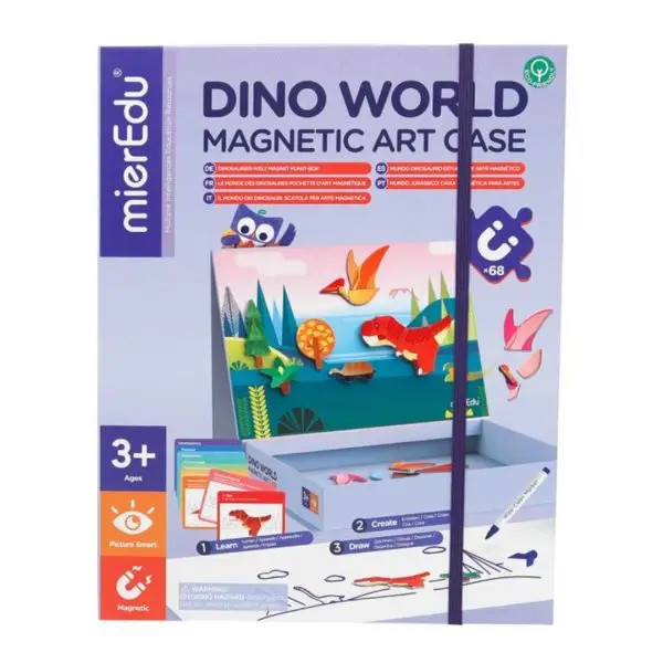 Happy Distribution Magnetic Art Case, Dino World