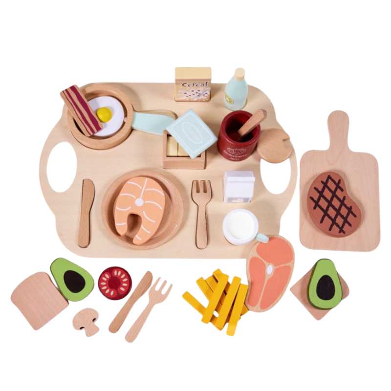 Jenjo Games Breakfast Wooden Set