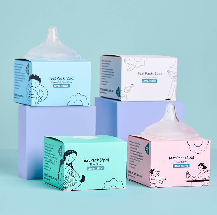 Little Stackers Latchtastic Teat 2 Pack Slow Flow