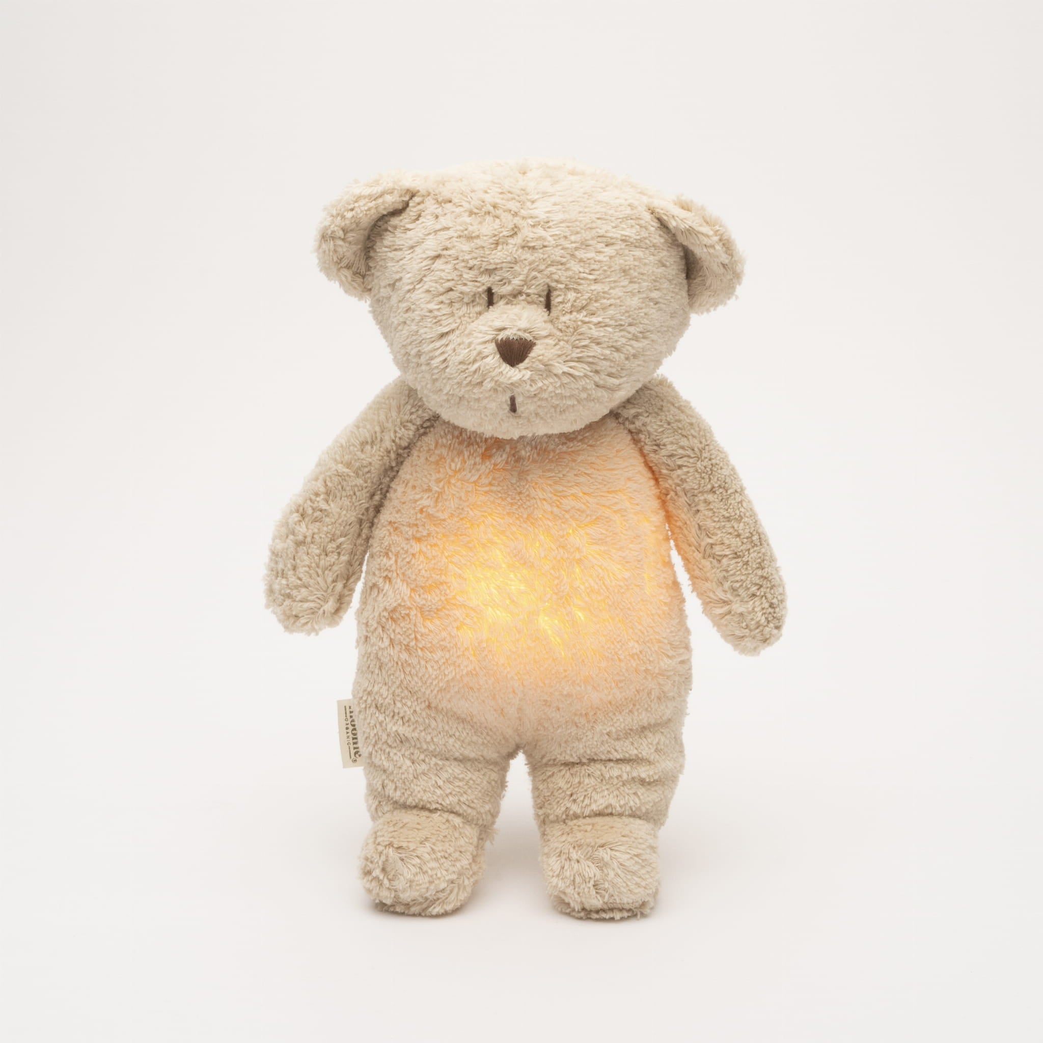 Moonie Organic Humming Bear - Sand | Baby Bunting AU