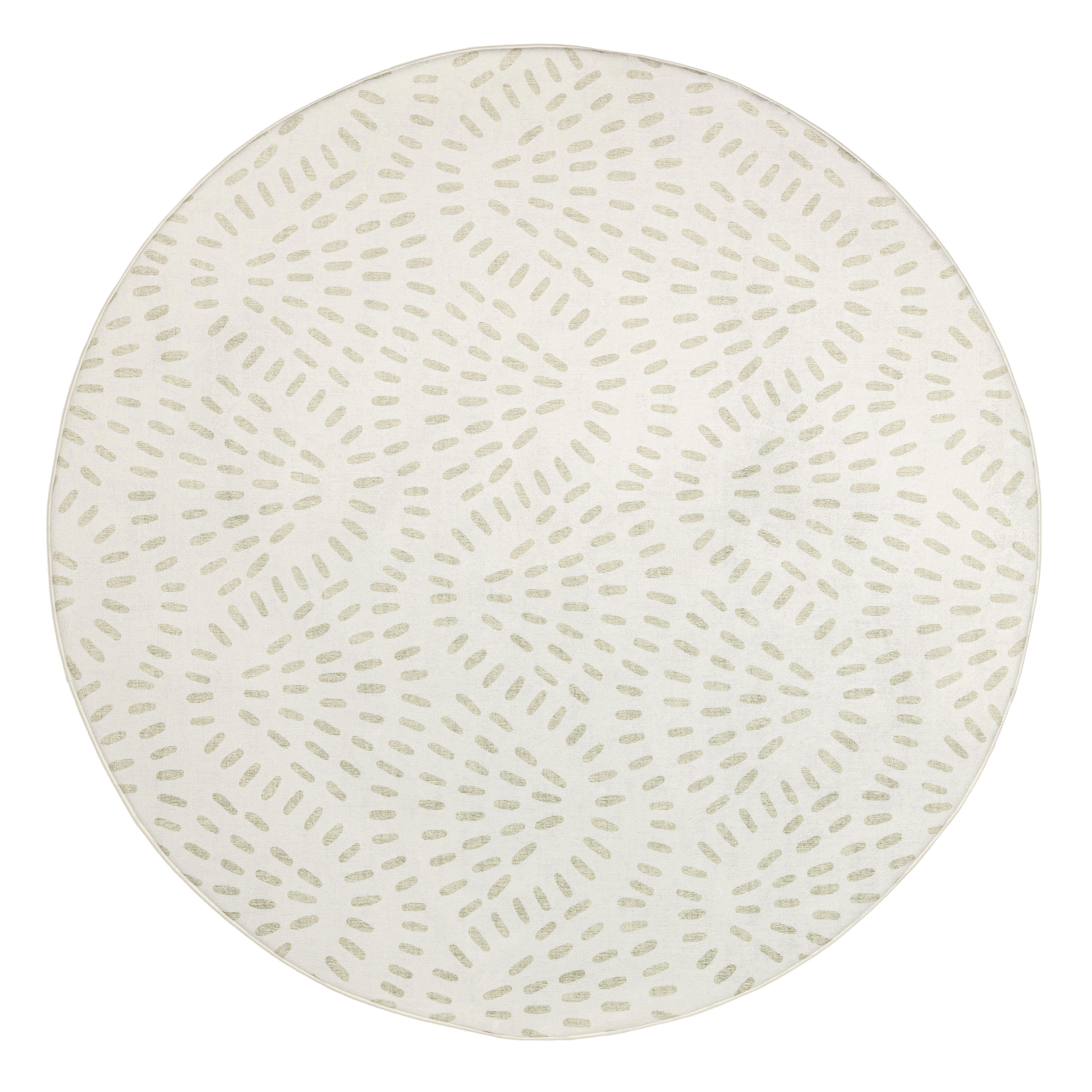 Miss Amara Ayen Green Abstract Rollie Pollie Round Playmat