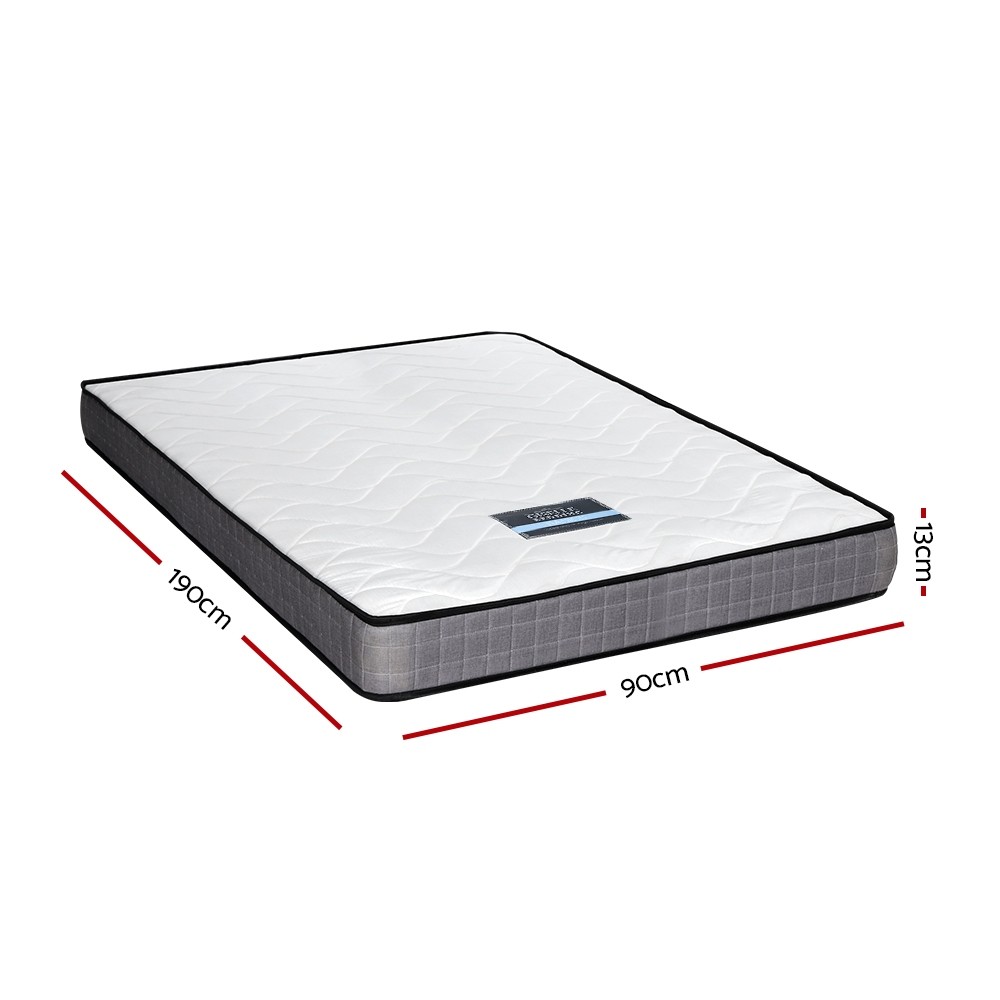 Giselle Bedding Tight Top Single Mattress, 13cm