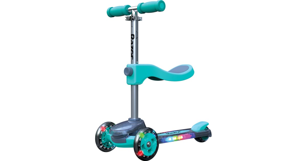 Razor Australia 2-in-1 Convertible Rollie DLX Kids Scooter Teal 3-4y ...