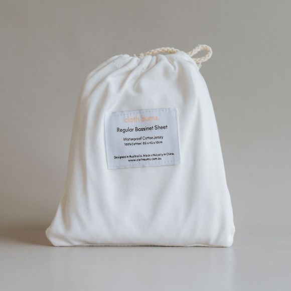 Cloth Bums Regular Bassinet Waterproof Sheet - Ivory