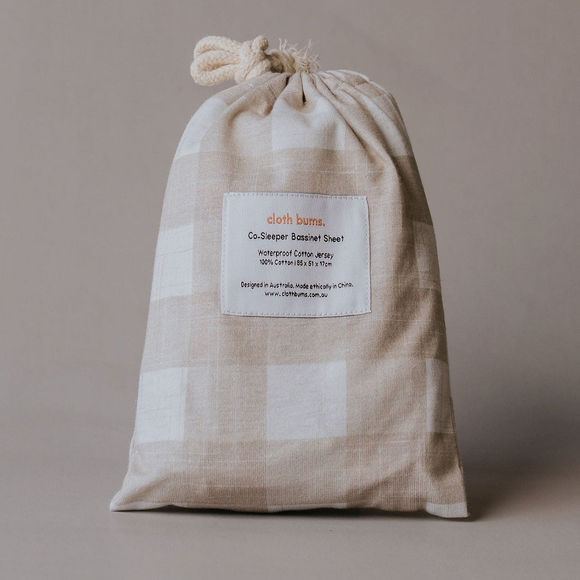 Cloth Bums Co-Sleeper Waterproof Sheet - Champagne