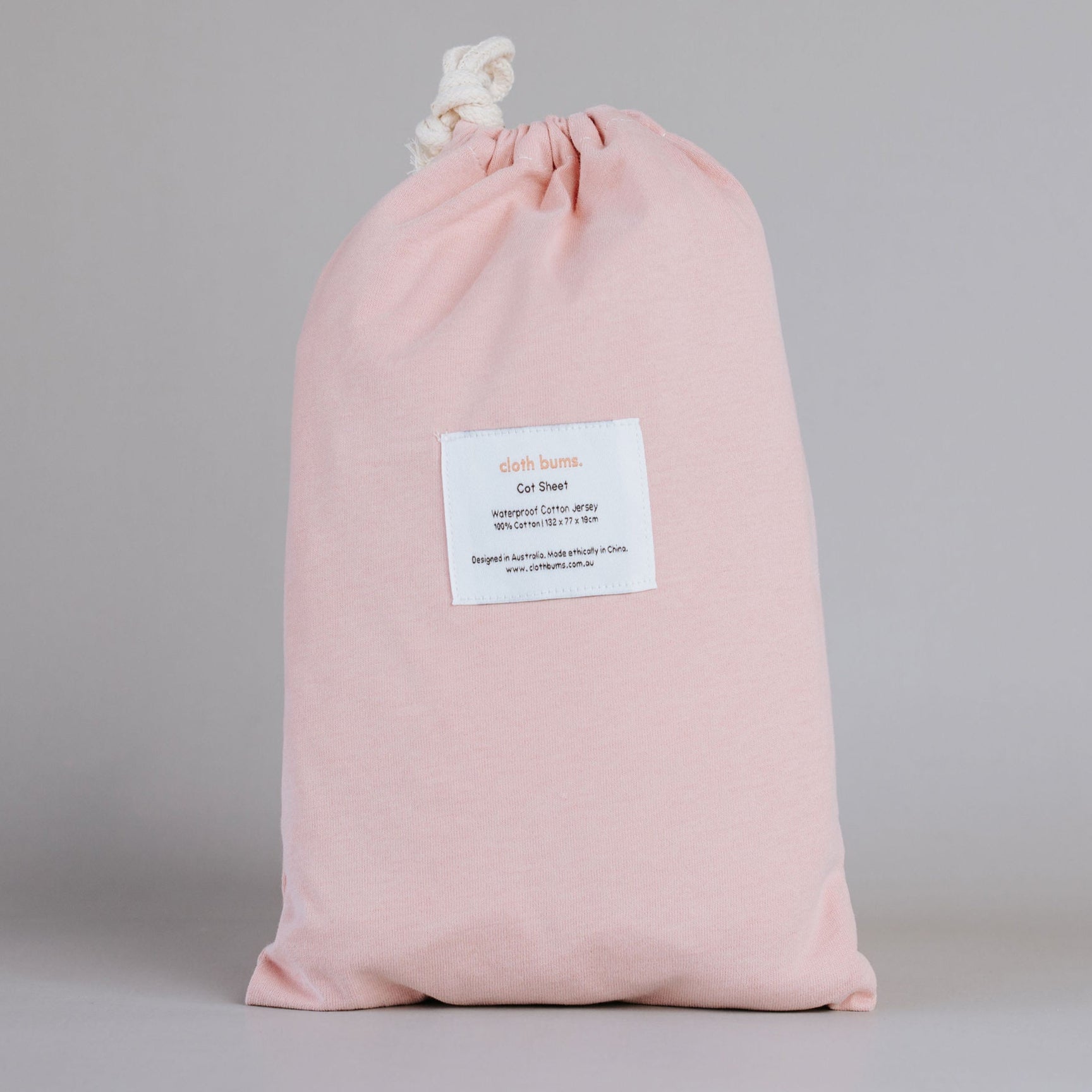 Cloth Bums Waterproof Cot Sheet, Musk
