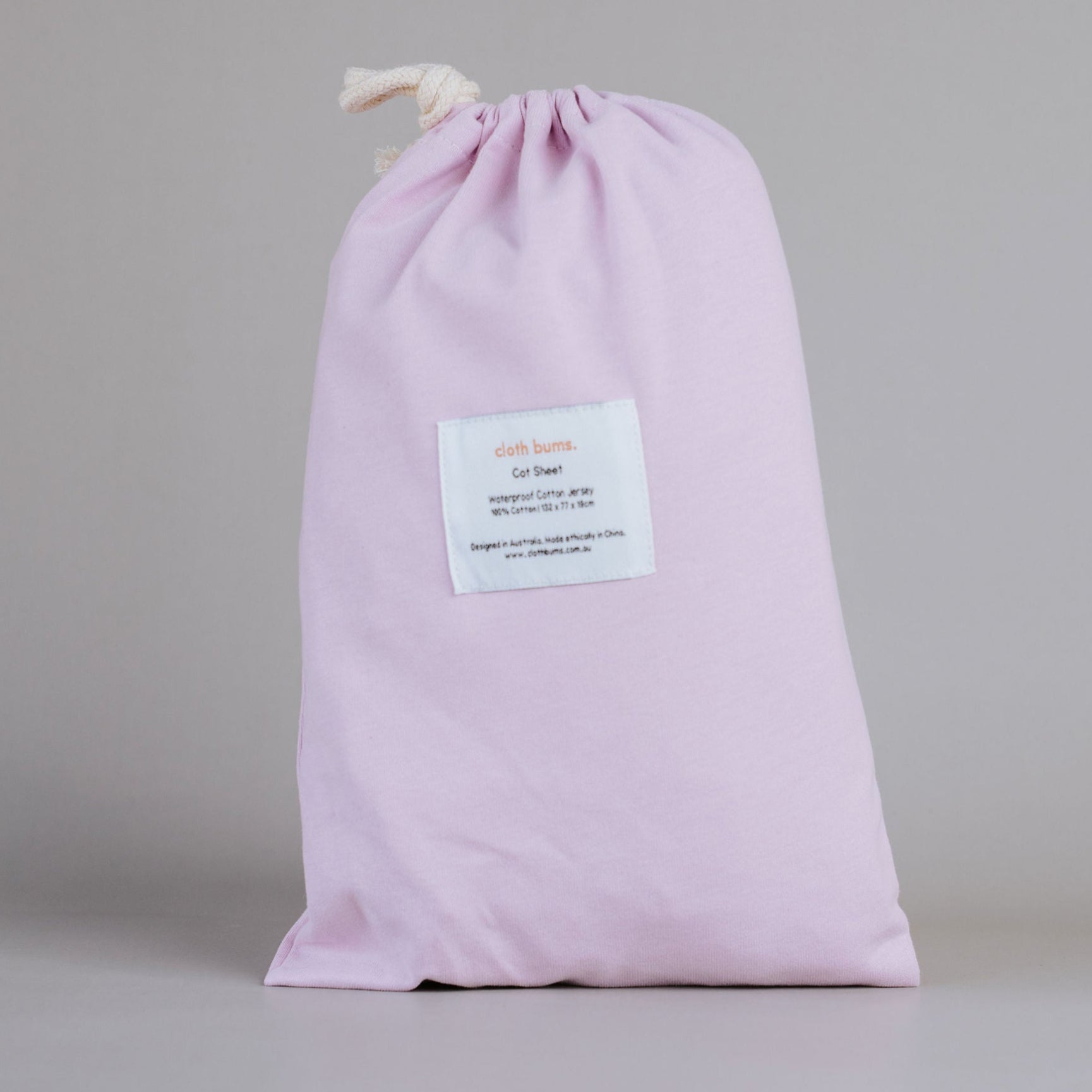 Cloth Bums Waterproof Cot Sheet, Purple