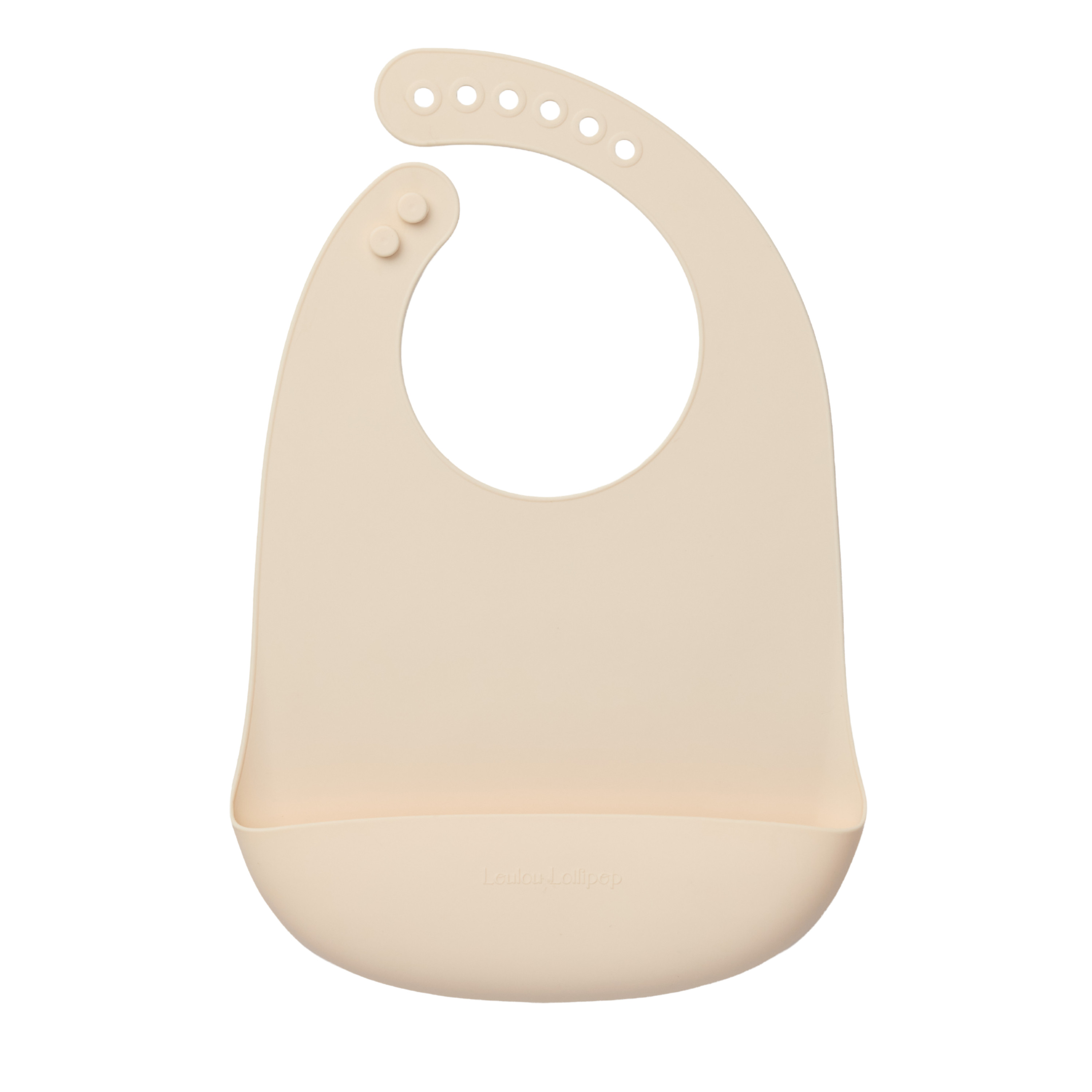 LouLou Lollipop Silicone Bib, Coconut Milk