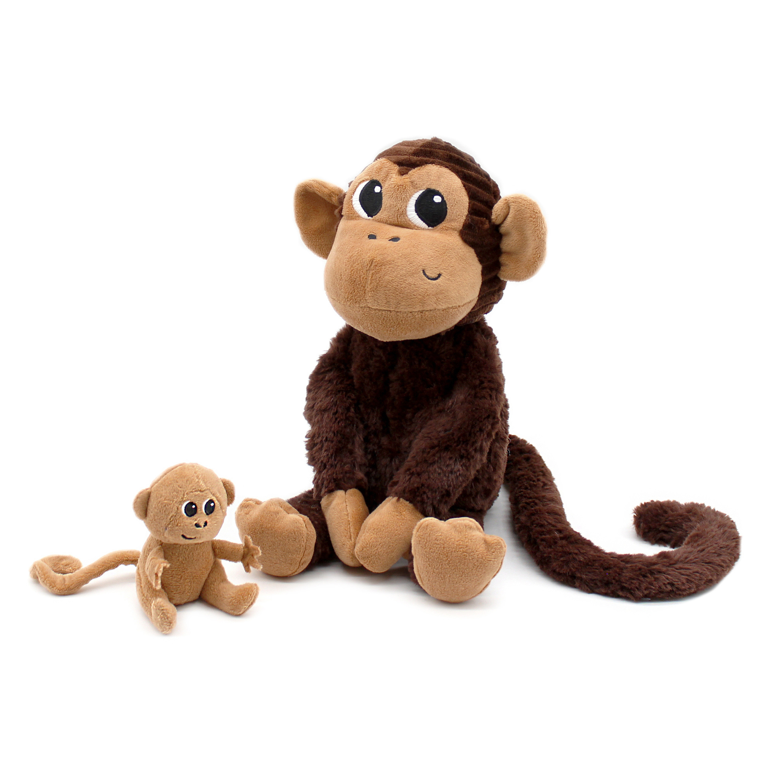 Les Ptipotos Zazou the Monkey Mum & Baby