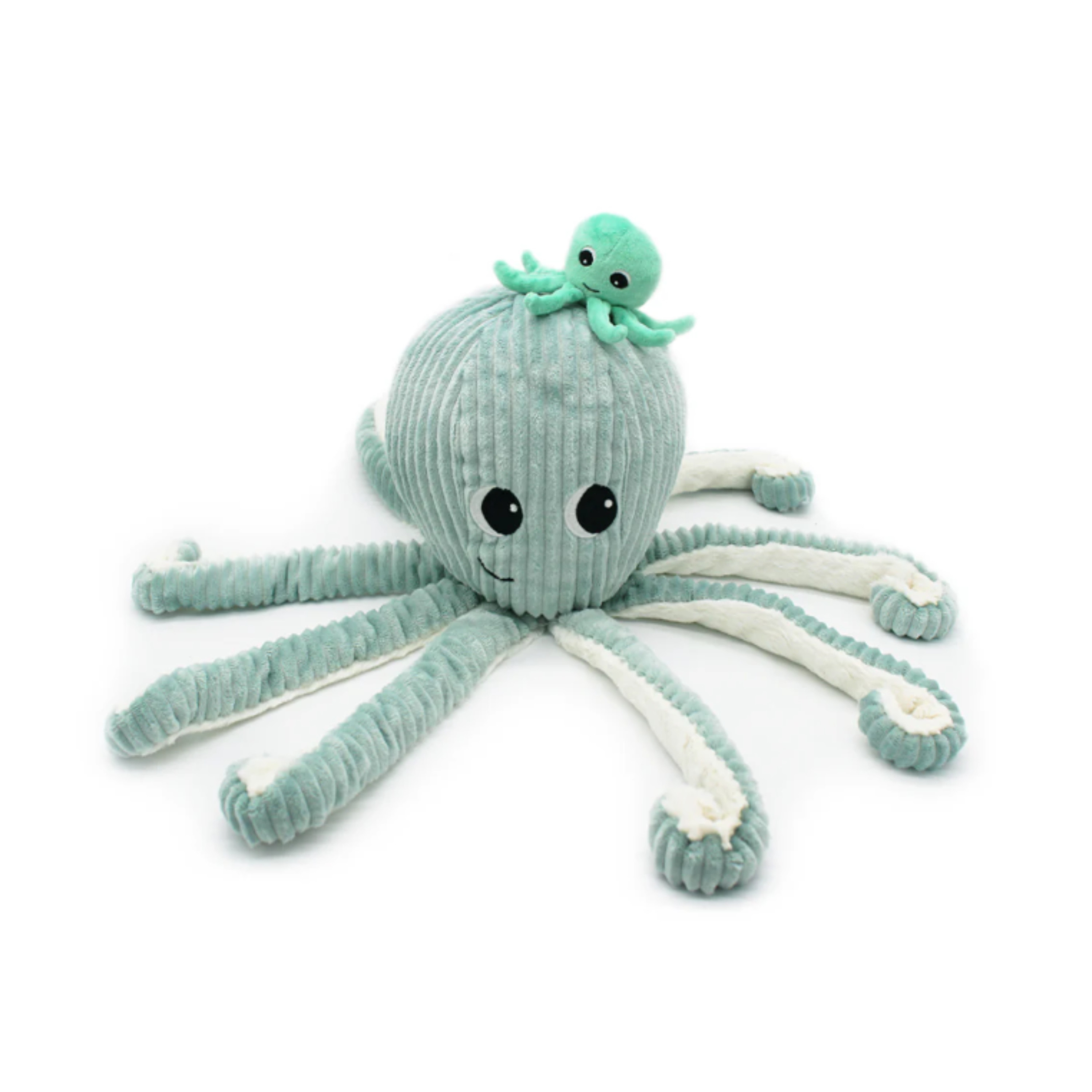 Les Ptipotos Filou the Octopus Mum & Baby, Green