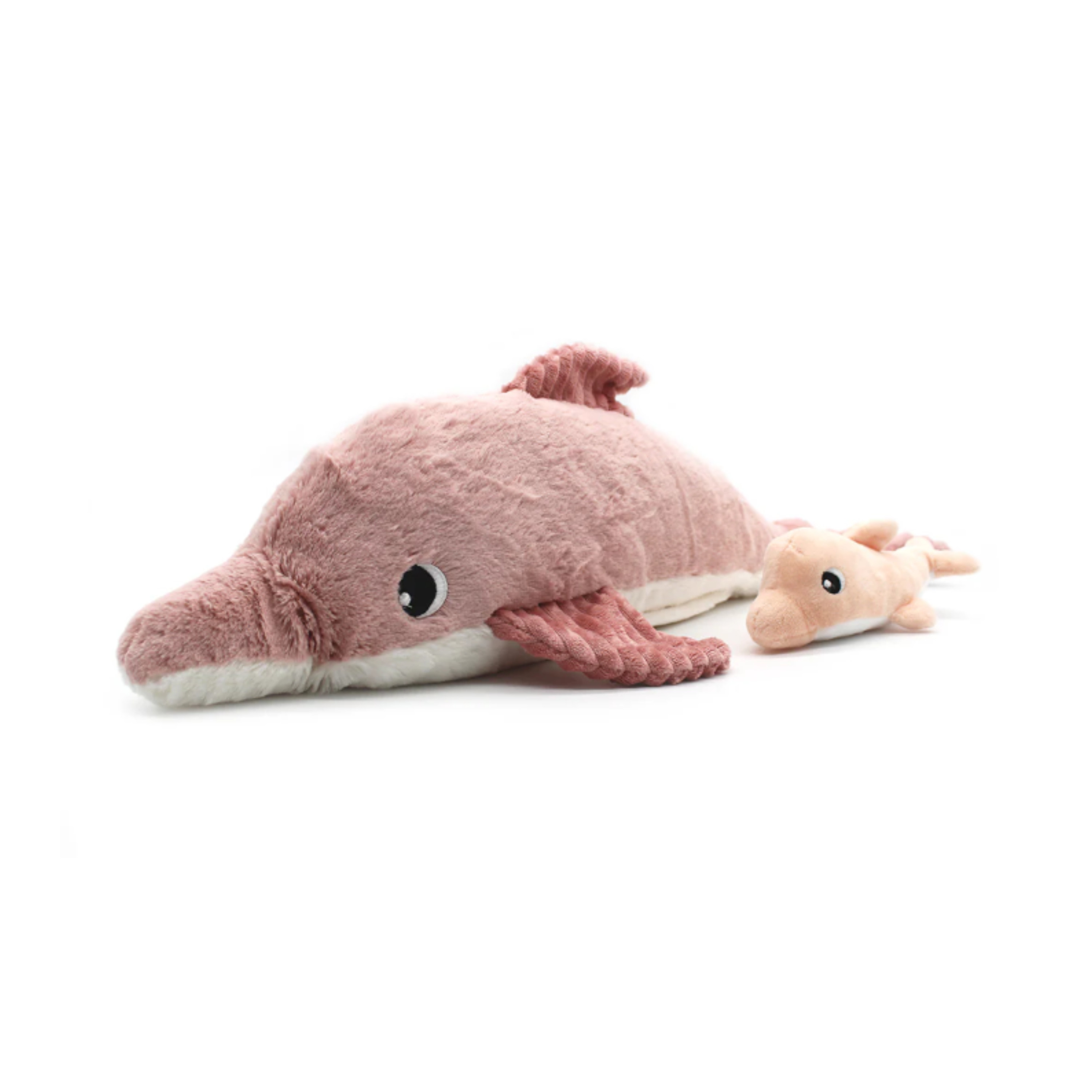 Les Ptipotos Tofou the Dolphin Mum & Baby, Pink